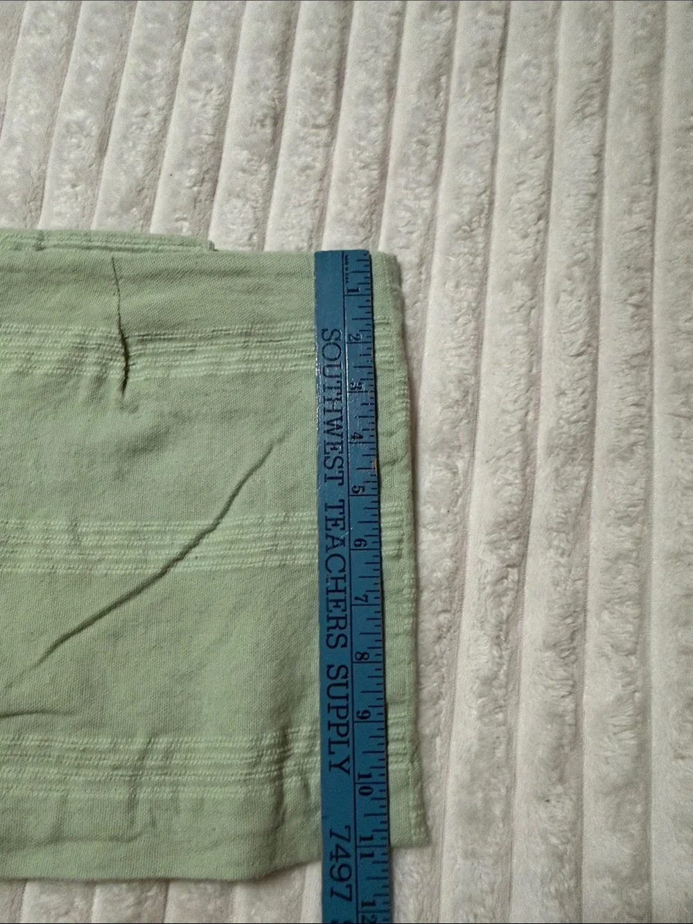 Free People Sage Green Button-Accent Mini Skirt | Size Medium